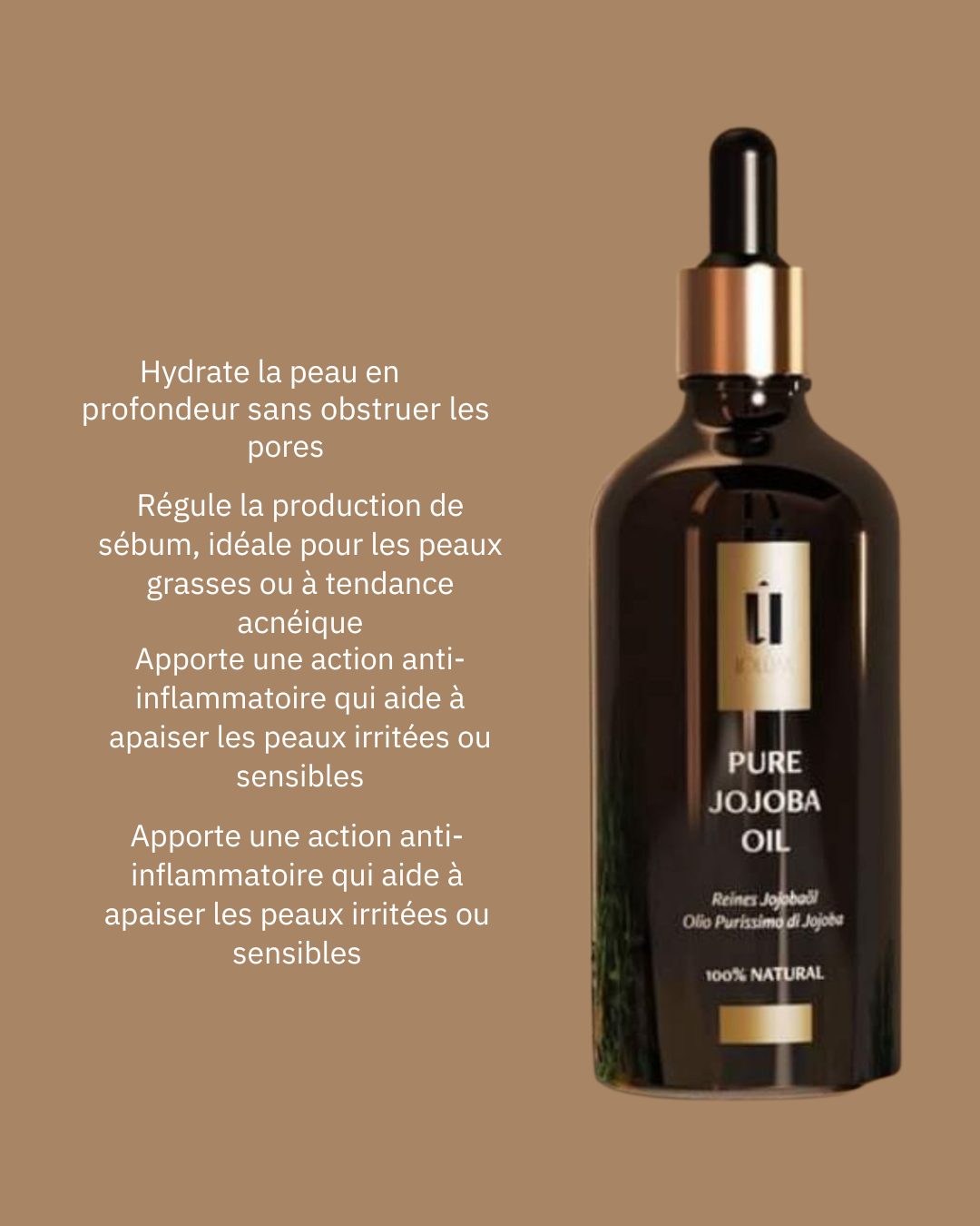HUILE VEGETALE DE JOJOBA 100% NATURELLE